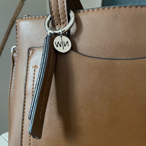 Nine West - Satchel Bag - Color: Cognac - Picture 4 of 6